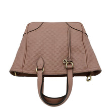 Load image into Gallery viewer, GUCCI Small Bree Microguccissima  Tote Crossbody Bag Pink upper look
