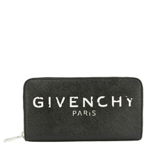 Load image into Gallery viewer, GIVENCHY Iconic Suffiano Leather Zip Long Wallet Black
