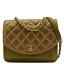 Load image into Gallery viewer, CHANEL Chain Handle Flap Quilted Metallic Calfskin Caviar Crossbody Bag Chrome
