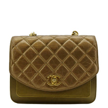 Load image into Gallery viewer, CHANEL Chain Handle Flap Quilted Metallic Calfskin Caviar Crossbody Bag Chrome
