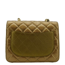 Load image into Gallery viewer, CHANEL Chain Handle Flap Quilted Metallic Calfskin Caviar Crossbody Bag Chrome
