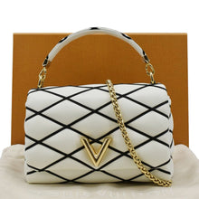 Load image into Gallery viewer, LOUIS VUITTON GO-14 MM Shoulder Bag White front side
