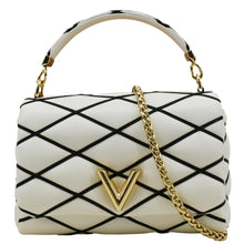 Load image into Gallery viewer, LOUIS VUITTON GO-14 MM Shoulder Bag White front look
