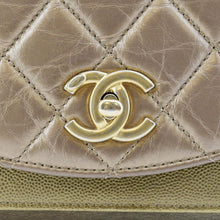 Load image into Gallery viewer, CHANEL Chain Handle Flap Quilted Metallic Calfskin Caviar Crossbody Bag Chrome
