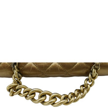 Load image into Gallery viewer, CHANEL Chain Handle Flap Quilted Metallic Calfskin Caviar Crossbody Bag Chrome
