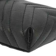Load image into Gallery viewer, GUCCI GG Marmont Mini Matelasse Leather Chain Crossbody Bag Black 672251
