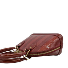 Load image into Gallery viewer, LOUIS VUITTON Rayures Alma BB Vernis Leather Satchel Crossbody Bag Pomme D&#39;Amour
