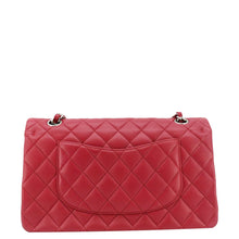 Load image into Gallery viewer, CHANEL Classic Double Flap Medium Quilted Leather Shoulder Bag Fuchsia Pink
