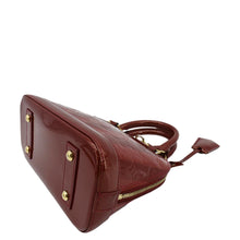 Load image into Gallery viewer, LOUIS VUITTON Rayures Alma BB Vernis Leather Satchel Crossbody Bag Pomme D&#39;Amour
