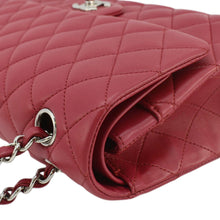 Load image into Gallery viewer, CHANEL Classic Double Flap Medium Quilted Leather Shoulder Bag Fuchsia Pink
