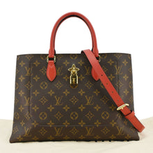 Load image into Gallery viewer, LOUIS VUITTON Flower Monogram Canvas Tote Shoulder Bag Cerise
