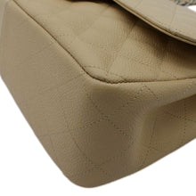 Load image into Gallery viewer, CHANEL Classic Jumbo Double Flap Quilted Caviar Leather Shoulder Bag Cream
