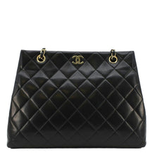 Load image into Gallery viewer, CHANEL Quilted Leather Shopping Tote Bag Black 5759708
