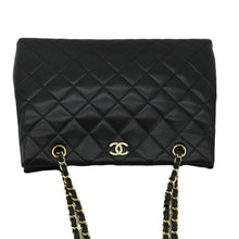 Load image into Gallery viewer, CHANEL Quilted Leather Shopping Tote Bag Black 5759708
