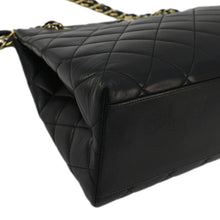 Load image into Gallery viewer, CHANEL Quilted Leather Shopping Tote Bag Black 5759708
