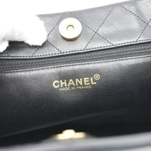 Load image into Gallery viewer, CHANEL Quilted Leather Shopping Tote Bag Black 5759708
