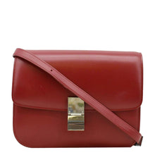 Load image into Gallery viewer, CELINE Classic Box Medium Leather Flap front strip look
