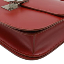 Load image into Gallery viewer, CELINE Classic Box Medium Leather Flap Shoulder Bag Red
