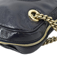 Load image into Gallery viewer, GUCCI; Soho Chain Shoulder bag Navy Blue Leather 308983 with chain view
