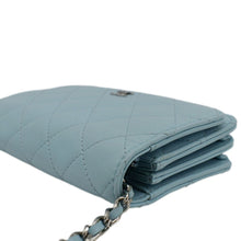 Load image into Gallery viewer, CHANEL WOC Quilted Leather Crossbody Bag Tiffany Blue
