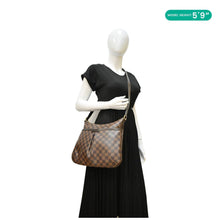 Load image into Gallery viewer, LOUIS VUITTON Bloomsbury PM Damier Ebene Crossbody Bag Brown dummy look
