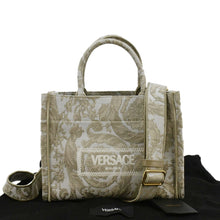 Load image into Gallery viewer, VERSACE Athena Barocco Canvas Tote Bag Beige
