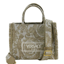 Load image into Gallery viewer, VERSACE Athena Barocco Canvas Tote Bag Beige
