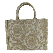 Load image into Gallery viewer, VERSACE Athena Barocco Canvas Tote Bag Beige
