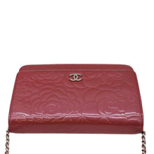 Load image into Gallery viewer, CHANEL Camellia Wallet  Crossbody Bag Pink upper look
