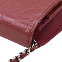 Load image into Gallery viewer, CHANEL Camellia Wallet  Crossbody Bag Pink corner look
