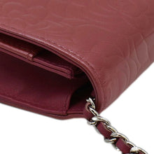 Load image into Gallery viewer, CHANEL Camellia Wallet On Chain Leather Crossbody Bag Pink
