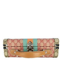 Load image into Gallery viewer, GUCCI Savoy GG Supreme Canvas Beauty Case Crossbody Bag Beige 722180
