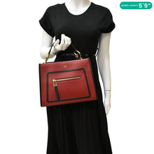 Load image into Gallery viewer, FENDI Runaway Tote Bag Red dummy look
