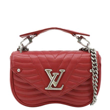 Load image into Gallery viewer, LOUIS VUITTON New Wave Shoulder Bag Red  front side
