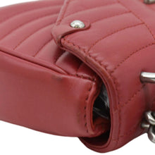 Load image into Gallery viewer, LOUIS VUITTON New Wave Chain MM Leather Shoulder Bag Red
