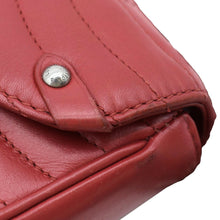 Load image into Gallery viewer, LOUIS VUITTON New Wave Chain MM Leather Shoulder Bag Red
