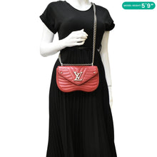 Load image into Gallery viewer, LOUIS VUITTON New Wave Shoulder Bag Red  dummy look
