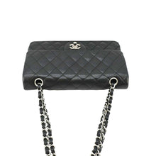 Load image into Gallery viewer, CHANEL Medium Double Flap Lambskin Leather Shoulder Bag Black
