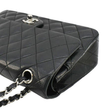 Load image into Gallery viewer, CHANEL Medium Double Flap Lambskin Leather Shoulder Bag Black
