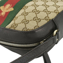 Load image into Gallery viewer, GUCCI Bee Web GG Canvas Camera Crossbody Bag Beige 412008
