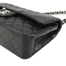 Load image into Gallery viewer, CHANEL Medium Double Flap Lambskin Leather Shoulder Bag Black
