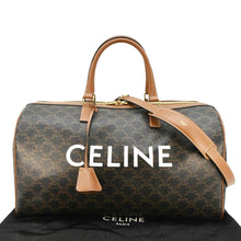 Load image into Gallery viewer, CELINE Voyage Triomphe Coated Canvas Duffle Bag Brown
