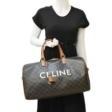 Load image into Gallery viewer, CELINE Voyage Triomphe Coated Canvas Duffle Bag Brown
