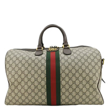 Load image into Gallery viewer, GUCCI Ophidia Carry-on Medium GG Supreme Canvas Duffle Bag Beige 547953
