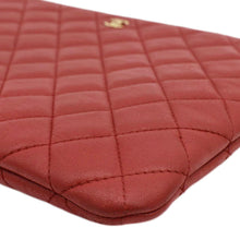 Load image into Gallery viewer, CHANEL Classic O-Case Leather Zip Pouch Red
