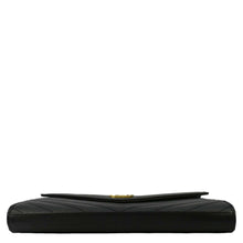 Load image into Gallery viewer, YVES SAINT LAURENT Cassandre Leather Wallet On Chain Crossbody Bag Black
