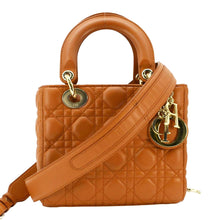 Load image into Gallery viewer, CHRISTIAN DIOR My ABCDior Small Cannage Leather Shoulder Bag Orange
