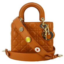 Load image into Gallery viewer, CHRISTIAN DIOR My ABCDior Small Cannage Leather Shoulder Bag Orange
