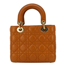 Load image into Gallery viewer, CHRISTIAN DIOR My ABCDior Small Cannage Leather Shoulder Bag Orange
