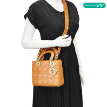 Load image into Gallery viewer, CHRISTIAN DIOR My ABCDior Small Cannage Leather Shoulder Bag Orange
